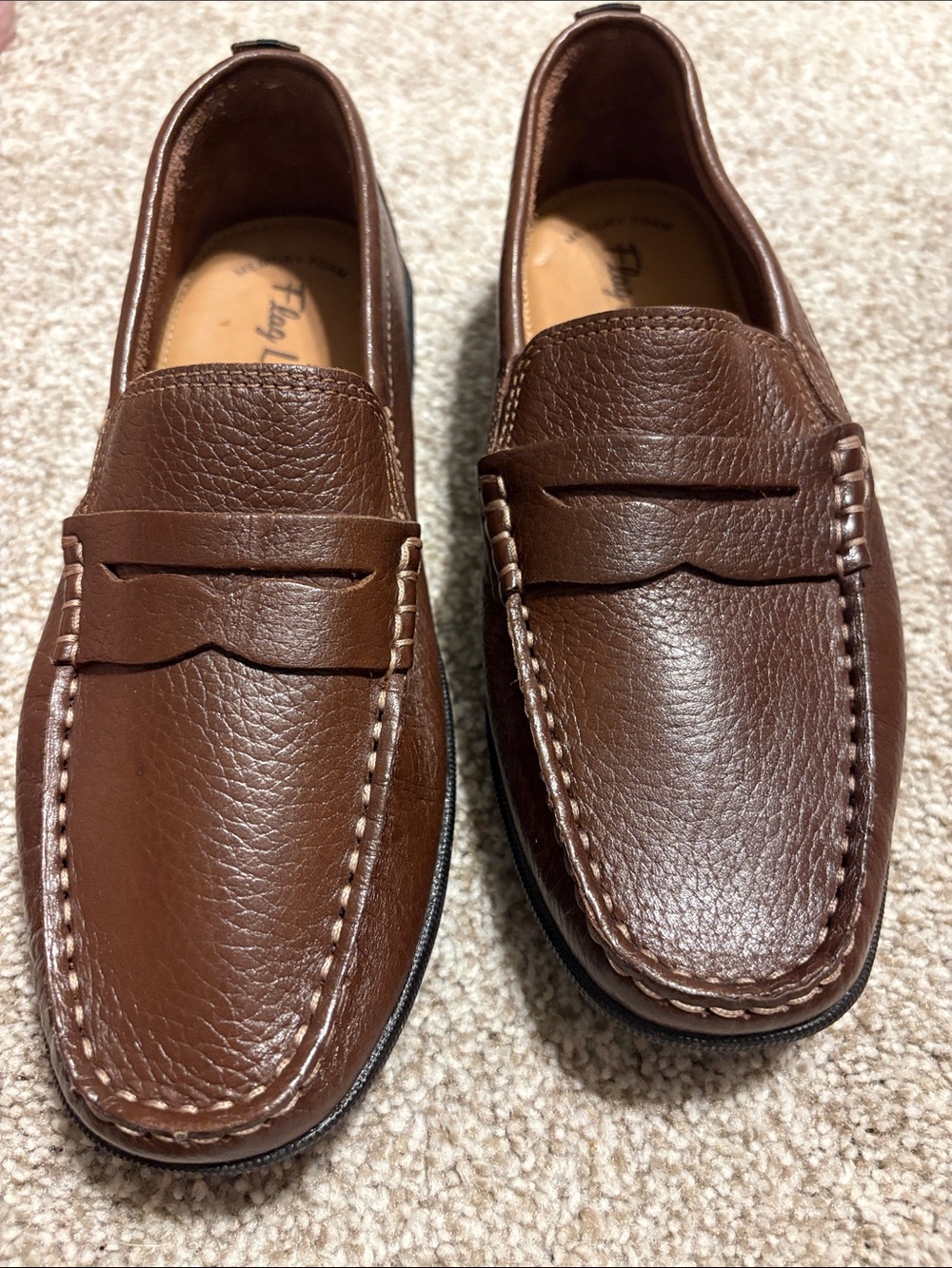 Boy's Leather Penny Slip-On Loafers